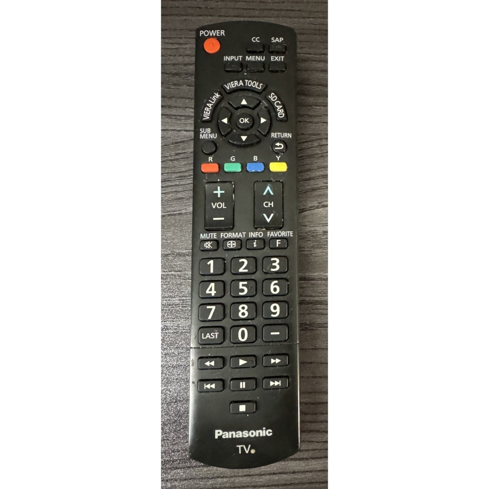 Genuine Panasonic N2QAYB 000321 Original OEM Remote Control for TV